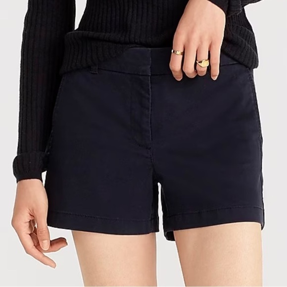 J. Crew Pants - NWOT J crew 4” stretch chino shorts navy blue